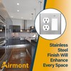 Standard Size Stainless Steel Outlet Covers, Duplex Receptacle and Rocker