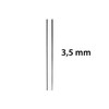 EUFAB 30183 Universal Chrome Trim 3.65 x 3.5 mm