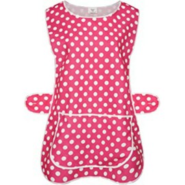 Womens Home Work School Kitchen Catering Cleaning Bar Plus Size Plain Printed Coloured Front Large Pocket Side Button Fastening Tabard Apron