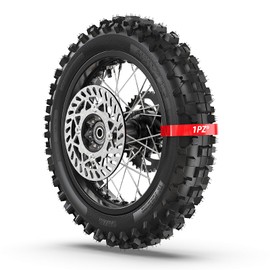 1PZ TD1-DSC 12" Rear Rim Wheel Disk Brake 80/100-12 Tire Tube Replacement for 15mm Axle Apollo SSR 50cc 125cc XR CRF Dirt Pit Bike Tao Kayo TSD 110 TD 125 With Brake Rotor and 428-41T Sprocket