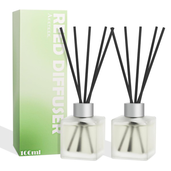 Aeeteek Reed Diffuser, Gardenia Scented Oils, Air Freshener Essential Oil