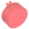Round Portable Jewelry Box Organizer Display Storage Case for Rings