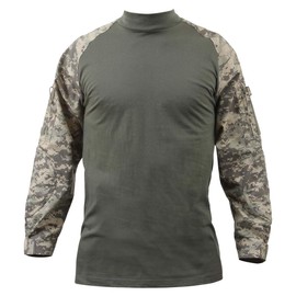 Rothco Fire Retardant Combat Shirt (US, Alpha, Large, Regular, Regular, ACU Digital Camo)
