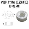 M10 Wide White Nylon Spacers Insulating Washers for M5 M6
