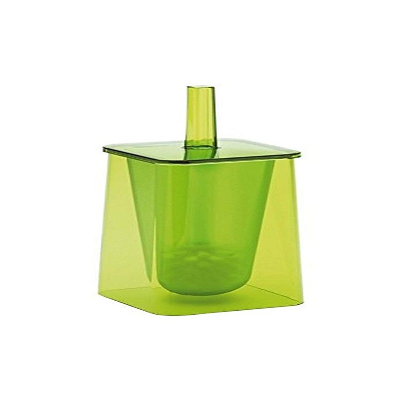 Gedy Seventy Collection Modern Green Toilet Brush Holder, Green
