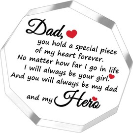 Dad Dad Gifts from Daughter Son  Desk Decorations Cool Fathers Day Presents for Dad Christmas Thanksgiving Day Gifts Birthday Gifts - Color: Dad 1