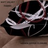 EZVING Burgundy Set of 4 Throw Pillow Covers Modern Abstract