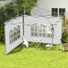 Outsunny Gazebo Side Panels with Window for 3x3(m) or 3x4m