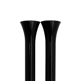 BILLET SPECIALTIES Door Lock Knobs Tri-Five Smooth Black Pair