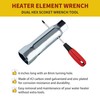 Qtcial Heavy-Duty RV Water Heater Element Wrench Socket, Dual Hex