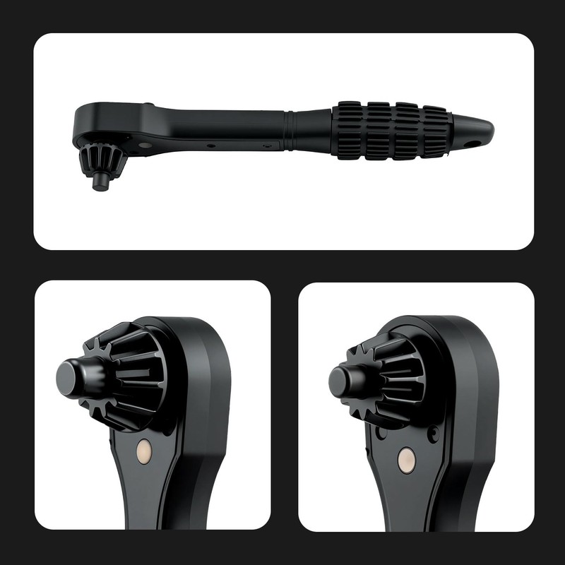 Mcbazel 3-in-1 Ratchet Drill Chuck Key Wrench with 2 Sets