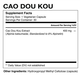 MDS Labs Cao Dou Kou Alpinetin Liver Guard | Antioxidant Hepato-Detox Capsules