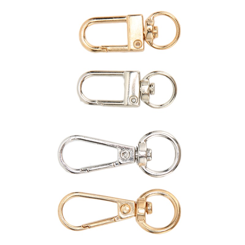 40Pcs Lobster Claw Clasps Zinc Alloy Gold Silver Color Glossy