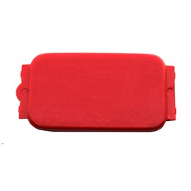 2Pcs Factory Truck Bed Rail Cap Plastic Bedrail Insert Plug Box Stake Pocket Cover Replacement for Ford F150 2015-2024, Fit F250 F350 Super Duty 2017-2024 FL3Z99290D90AB (2Pcs - Red)