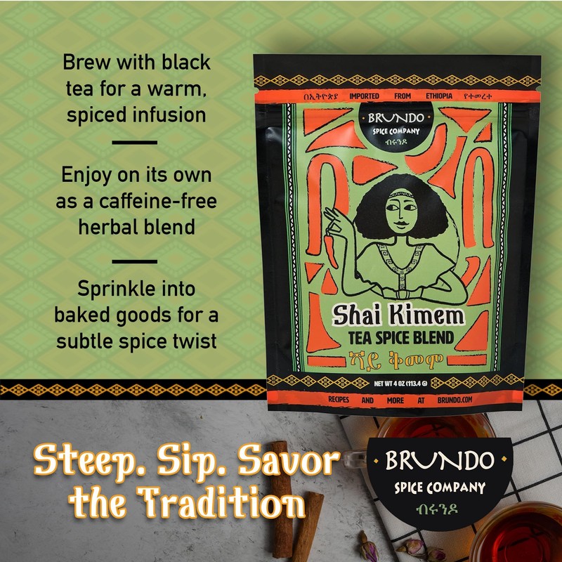 Brundo Ethiopian Spice Company Shai Kimem | Traditional Ethiopia Tea