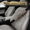JDDRY 2PCS Car Seat Belt Cover,Leopard Printed Pu Leather Seat