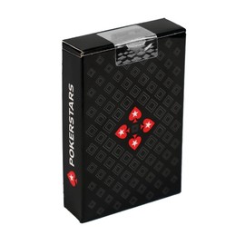 POKERSTARS - Black Diamond Fade Playing Card Deck - 100% Plastic Poker Cards with Two-Colour Suits - Durable & Waterproof - Premium Deck for Texas Hold’em, Home Games & Collectors