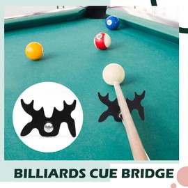 Skylety Retractable Billiard Cue Stick Bridge with Bridge Head, Snooker Set Billiard Pool Cue Accessory for Pool Table(Silicone Cover)