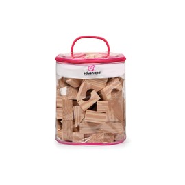 Edushape Edu Blocks – Ed 716071 Faux Wood 80pcs Building Game