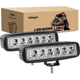 Nilight Led Light Bar 2PCS 18w Spot Driving Fog Light Led Pods Off Road Lights Boat Lights Driving Lights Led Work Light SUV Lamp