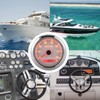 Tachometer Gauge, 9-32V DC 85mm RPM Meter Tachometer 0‑7000rpm Adjustable