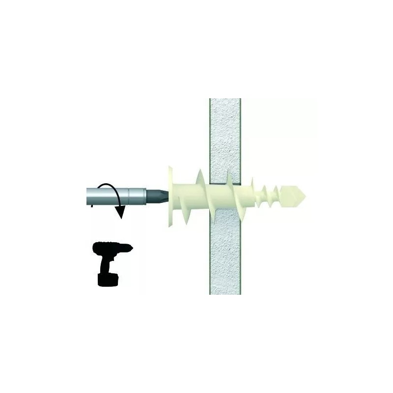 R Rawlplug Caja 100 Tornillos Y Taquetes De Plástico Para
