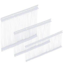 Onwon 6000 Pieces Standard Tagging Gun Fasteners Plastic Regular Garment Clothing Price Tag Label Standard Tagging Barbs - 3 Sizes - 1 Inch, 2 Inches, 3 Inches
