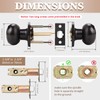 Probrico Door Knobs Interior, Closet Door Knobs, Passage Door Handles,