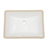 Undermount Bathroom Sink Rectangle - GhomeG 21x15 Inch White Rectangular