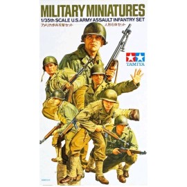 Tamiya 1:35 Scale US Army Assault Infantry Set Model Kit Figures Diorama #35192