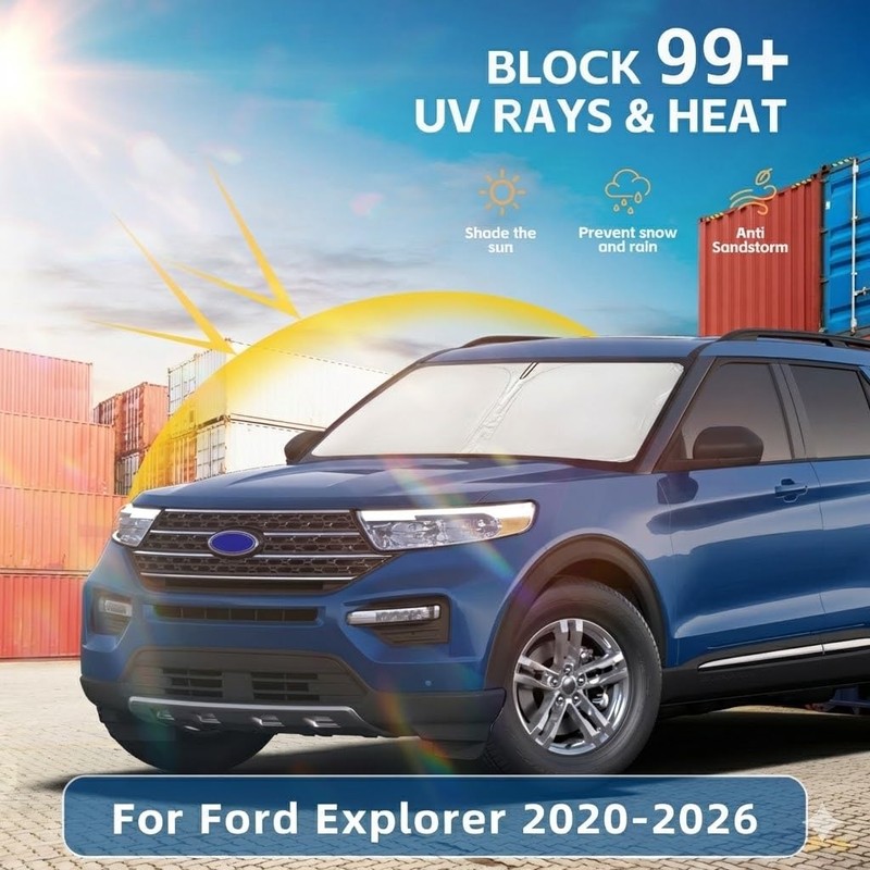 Windshield Sun Shade for Ford Explorer 2020-2024 2025 2026 Window
