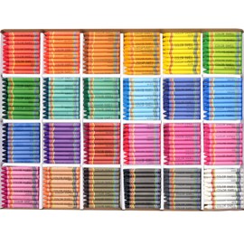 Color Swell Bulk Crayon Classpack - 1680 Crayons in 24 Vibrant Colors of Teacher Quality Durable Bulk Crayons for Classroom and Home