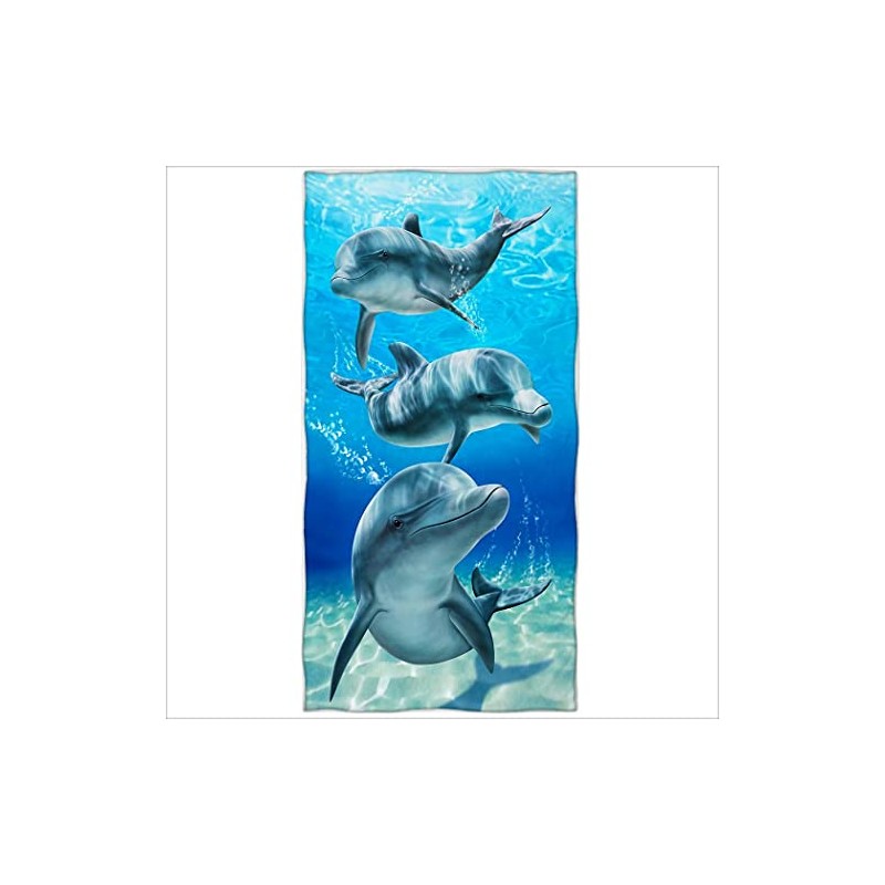 Zomer Beach Towel 70 x 140 cm Printed Microfibre Bath