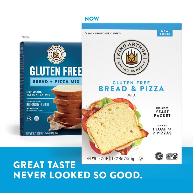 King Arthur, Gluten-Free Bread and Pizza Mix, Gluten-Free, Non-GMO Project