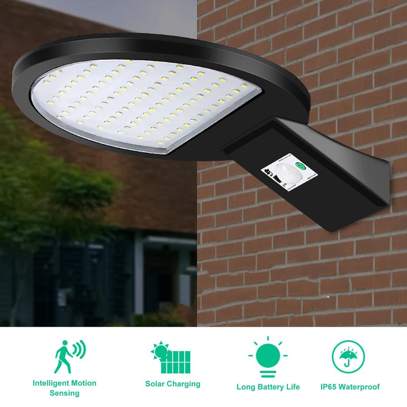 LED Solar Street Light 90LED Human Body Induction Light IP65