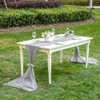 YUNSHANGHE Modern Chiffon Table Runner, 70 x 600 cm, Washable
