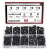 DYWISHKEY 226 Pieces M5 Black Screws, 12.9 Grade Alloy Steel