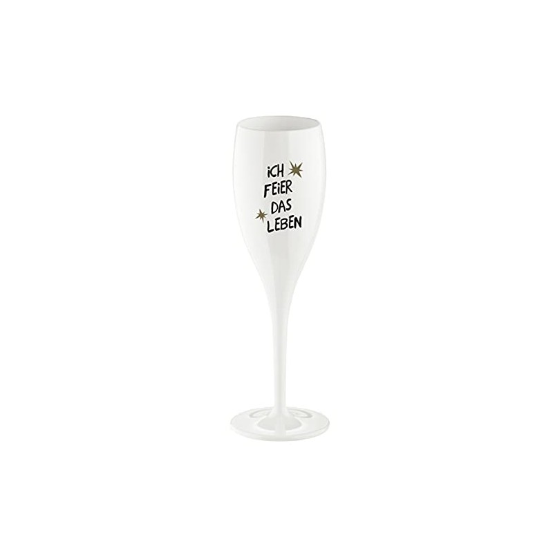 koziol Cheers No. 1 Glass with Sayings 'Ich feier das