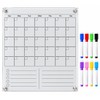 Clear Acrylic Monthly Planner for Refrigerator – Reusable Dry Erase