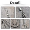White Fang AZ180 Wallet Chain, Ball Chain, Silver Wallet, Fall