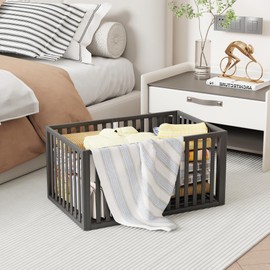 WISUCART 90 L Large Storage Organizer, Clothes Storage Bins Closet Organizers Storage Containers with Vacuum Seal Bags for Clothing Blanket Comforters Sheets Pillows and Toys (Black, 1 Pack)