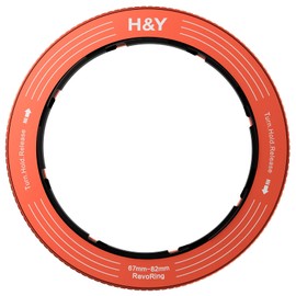 H&Y Step Up Ring REVORING 67-82mm Coral Orange Leveling Filter Diameter Conversion Adapter for 82mm Filter Variable RS82-O