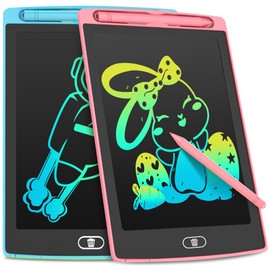 2 Pack LCD Writing Tablet for Kids Toys, HAPPYMATE 8.5 Inch Colorful Erasable Doodle Board Drawing Pad for Kids, Car Trip Educational Toys Christmas Gift for Girls Boys 3 4 5 6 7 8 9 Year Old