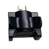 Hug-A-Plug Grounded Right Angle Adapter Plug - Black [15a 125v