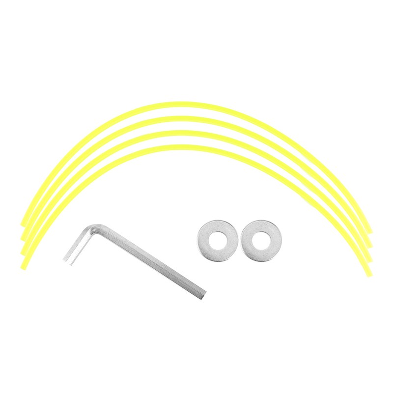 2Pcs/Set Aluminum Alloy Grass Trimmer Head with Lines Replacement Lawn