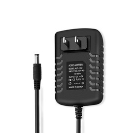 12V 2A 24W DC Power Supply Adapter, AC 100-240V 50-60Hz to 12 Volt 2Amp Transformer, DC 12V Power Cord with 5.5mm x 2.5mm Barrel Connector for CCTV Camera LED Strip Lights Routers BT Speakers