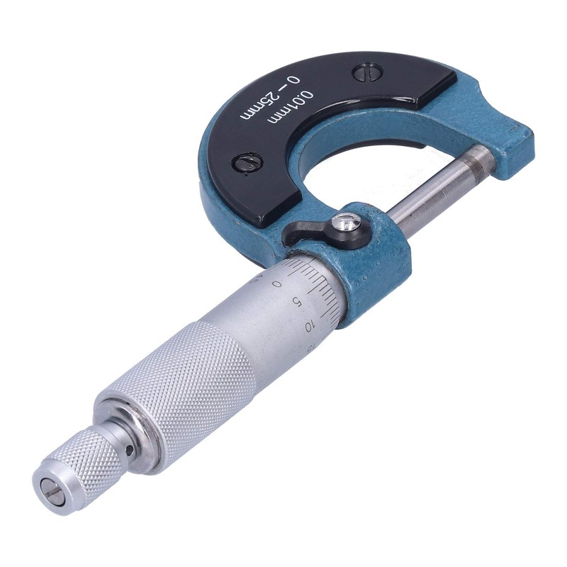 Dial Caliper, 0.01MM Wear‑Resistant Corrosion‑Resistant 0‑25MM Micrometer Guage, Portable Cardboard