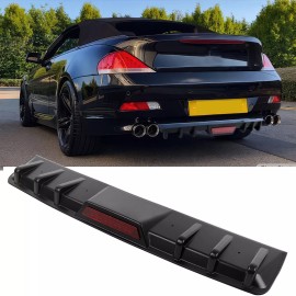 KEEPDSGN For 6 Series M6 E63 E64 630i 650i 645ci Rear Bumper Diffuser Lip Lower Spoiler