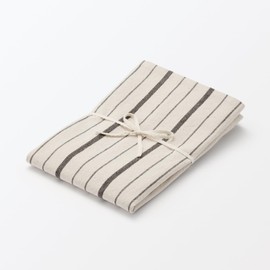 MUJI 76420323 Cotton Washed Cushion Cover for 43 x 43 cm / Striped