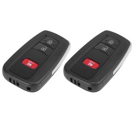 X AUTOHAUX 314.3MHz MOZBR1ET Replacement Keyless Entry Remote Car Key Fob for Toyota C-HR 2018 2019 2020 2021 89904-F4020 3 Buttons with Door Key FCC ID: MOZBR1ET 2pcs